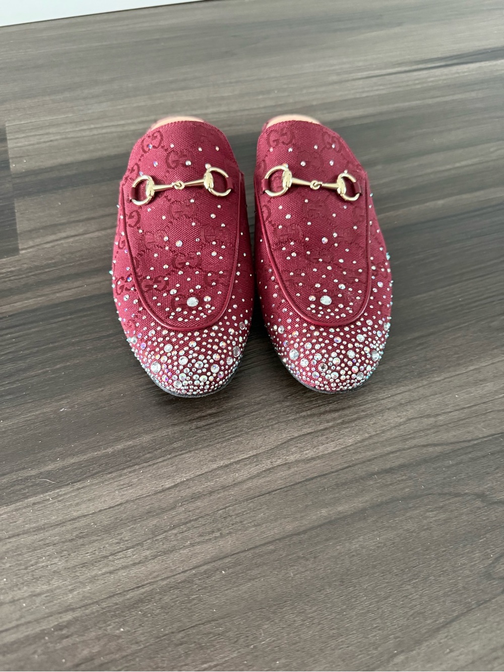 Gucci crystal Princetown loafers - Picture 2 of 9